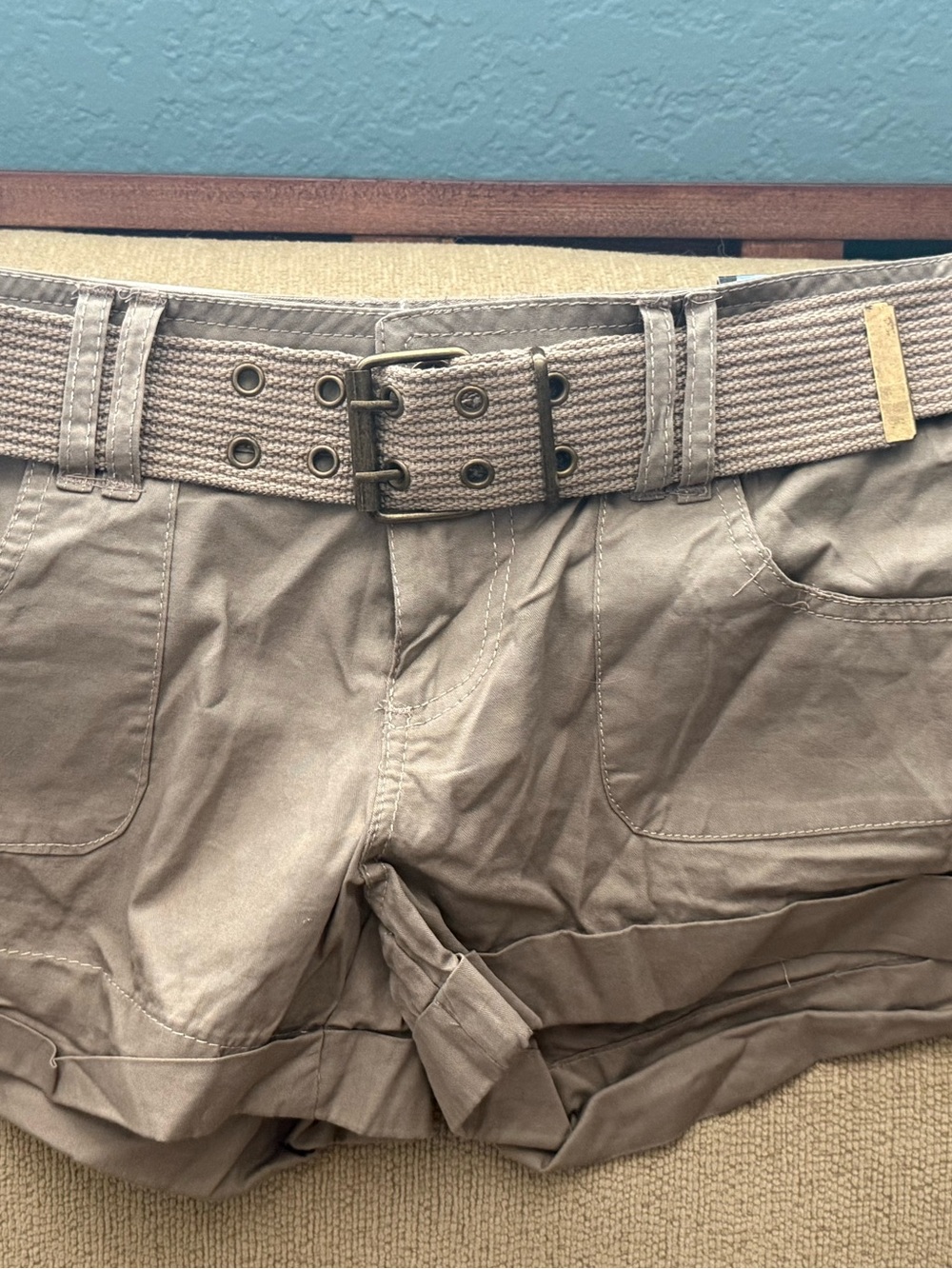 NWOT Dollhouse Tan Cargo Shorts